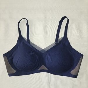 Honeylove Wire Free Crossover Bra Navy XL